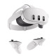 Meta Quest 3 512 GB VR Headset Meta Quest 3 512 GB VR headset in white, front-facing view showing dual lenses and controller-free design