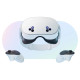 Meta Quest 3S 128GB VR headset front view, white and black design with adjustable head strap and integrated speakers
