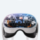 Meta Quest 3S 128GB VR headset front view, white and black design with adjustable head strap and integrated speakers