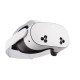Meta Quest 3S 128GB VR headset front view, white and black design with adjustable head strap and integrated speakers