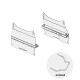 UVI Racing SIM Seat Rails Bundle UVI Racing SIM Seat Rails bundle with left and right seat brackets, movable sliders, and adjustment handle for simulator or ALU profile rigs