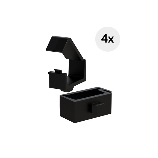 UVI Racing Cable Management Clips (4x) UVI Racing Cable Management Clips — set of 4 custom T-clamps designed to mount on simulator aluminium profile rails