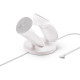 Meta Quest 3/3S Compact Charging Dock with drop-in slots for headset and Touch Plus controllers, compact white charging station with rechargeable batteries