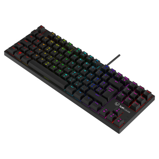 UVI Greed Mini V2 TKL Brown Switch RGB tipkovnica UVI Greed Mini V2 TKL mehanička gaming tipkovnica s Brown prekidačima i RGB osvjetljenjem, UK raspored tipki SLO/CRO