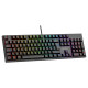 UVI Greed V2 Brown Switch RGB Keyboard SLO/CRO UVI Greed V2 mechanical RGB gaming keyboard with Brown switches and SLO/CRO layout displaying full keyset with colourful RGB backlighting