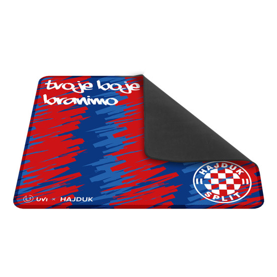 UVI x Hajduk Inferno Small podloga za miš s Hajduk Split dizajnom, obšivenim rubovima i gumenom bazom