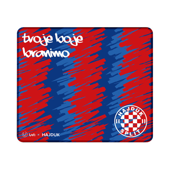 UVI x Hajduk Inferno Small podloga za miš s Hajduk Split dizajnom, obšivenim rubovima i gumenom bazom