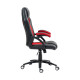UVI Chair Hero Red gaming and office chair in red and black upholstery with extra-padded fixed armrests and a CLASS-4 gas lift base
