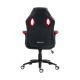 UVI Chair Hero Red gaming and office chair in red and black upholstery with extra-padded fixed armrests and a CLASS-4 gas lift base