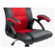 UVI Chair Hero Red gaming and office chair in red and black upholstery with extra-padded fixed armrests and a CLASS-4 gas lift base