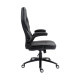 UVI Chair Simple Office black ergonomic office chair with CLASS-4 gas-lift height adjustment and butterfly tilt mechanism
