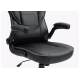 UVI Chair Simple Office black ergonomic office chair with CLASS-4 gas-lift height adjustment and butterfly tilt mechanism