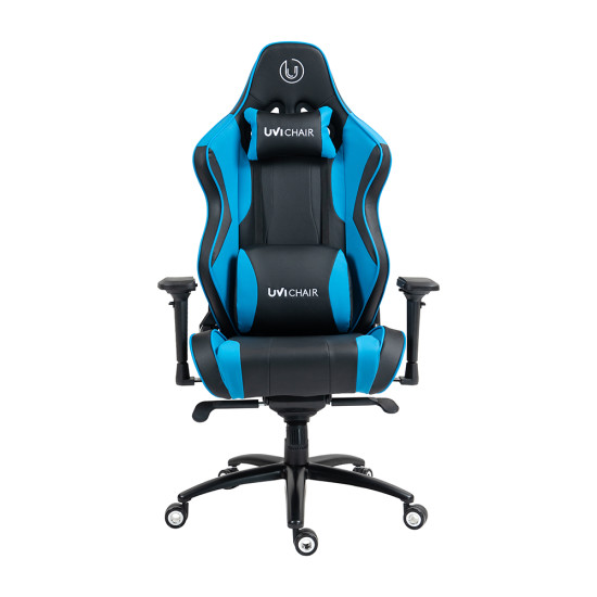 UVI Chair Sport XL Blue Gaming Chair UVI Chair Sport XL Blue gaming and office chair with reinforced steel frame, extra-wide seat, and blue accent detailing on a white background