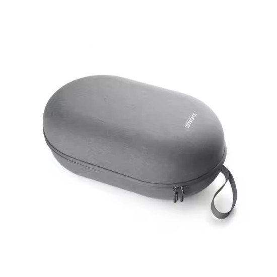 Grey carrying case for Meta Quest 3, Quest 3S, or Quest 2, with dedicated compartments for headset, Touch Plus controllers, straps, and charger