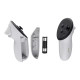 Meta Quest 3 Charging Dock & Stand Meta Quest 3 Charging Dock with LED charge indicators and slots for headset and two Touch Plus controllers on a compact white stand