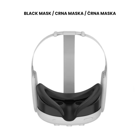 Silikonska maska za Meta Quest 3 Silikonska maska za Meta Quest 3 – mehka silikonska zaščita za obraz, primerna za VR očala Meta Quest 3