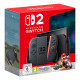 Nintendo Switch 2 console with Joy-Con 2 controllers and Mario Kart World game, showing 4K HDR hybrid gaming system