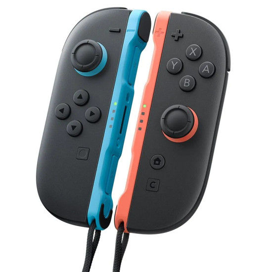 Nintendo Switch 2 console with Joy-Con 2 controllers and Mario Kart World game, showing 4K HDR hybrid gaming system