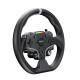 MOZA ESX RS052 racing wheel in black with aluminium and leather finish, designed for Xbox and PC sim racing