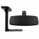 Pair of 3D adjustable chair armrests with 4 mounting holes, shown in multiple height and horizontal adjustment positions