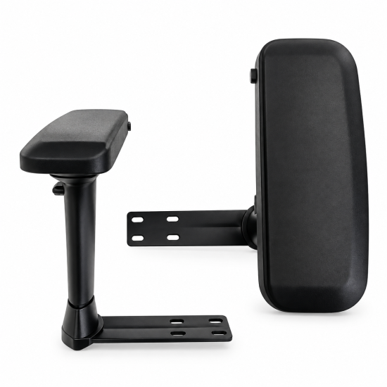UVI Chair 4D Armrest 4 Holes (Left & Right) UVI Chair 4D armrest with 4-hole mounting bracket, left and right pair, showing height and width adjustment mechanism