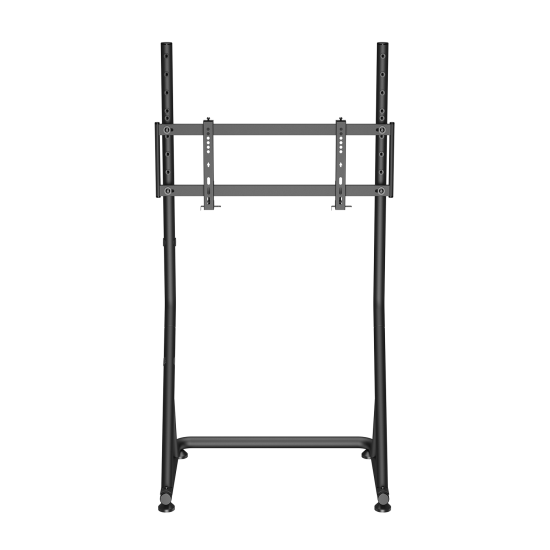 UVI Racing SIM Monitor & TV Stand 32–55 Inch UVI Racing SIM freestanding monitor and TV stand made from steel and aluminium, compatible with 32 to 55 inch screens, shown with adjustable height settings at 92 and 97 cm