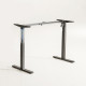 UVI LITE V2 Sit-Stand Desk Frame Electric Black UVI LITE V2 electric sit-stand desk frame in black, shown assembled without tabletop, adjustable width and height