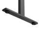 UVI LITE V2 Sit-Stand Desk Frame Electric Black UVI LITE V2 electric sit-stand desk frame in black, shown assembled without tabletop, adjustable width and height