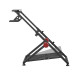 UVI Chair Foldable Racing Setup LITE steel-frame sim racing rig with adjustable steering wheel mount and pedal plate, shown in open position
