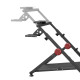UVI Chair Foldable Racing Setup LITE steel-frame sim racing rig with adjustable steering wheel mount and pedal plate, shown in open position