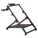 UVI Chair Foldable Racing Setup LITE steel-frame sim racing rig with adjustable steering wheel mount and pedal plate, shown in open position