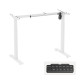 UVI LITE V2 Sit-Stand Desk Frame Electric White UVI LITE V2 electric sit-stand desk frame in white, 2-stage single-motor design with adjustable width, no desktop included