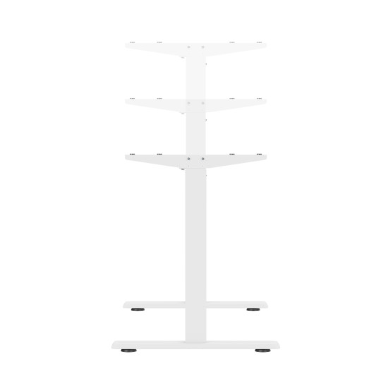 UVI LITE V2 Sit-Stand Desk Frame Electric White UVI LITE V2 electric sit-stand desk frame in white, 2-stage single-motor design with adjustable width, no desktop included