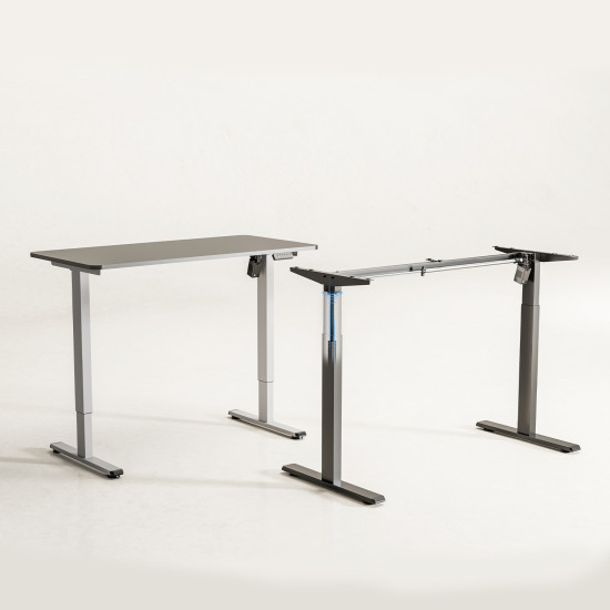 UVI LITE V2 Sit-Stand Desk Frame Electric White UVI LITE V2 electric sit-stand desk frame in white, 2-stage single-motor design with adjustable width, no desktop included