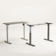 UVI LITE V2 Sit-Stand Desk Frame Electric White UVI LITE V2 electric sit-stand desk frame in white, 2-stage single-motor design with adjustable width, no desktop included