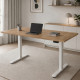 UVI Standard V2 Sit-Stand Desk Frame white UVI Standard V2 electric sit-stand desk frame in white, showing 3-stage legs and adjustable width from 100 to 170 cm
