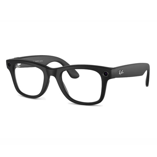 Ray-Ban - Wayfarer Standard - Shiny Black, Clear 