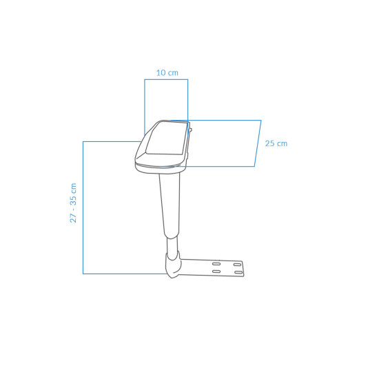 UVI Chair 4D Armrest 3 Holes Left & Right UVI Chair 4D adjustable armrest with 3 mounting holes, shown as a pair for left and right sides of a gaming or office chair