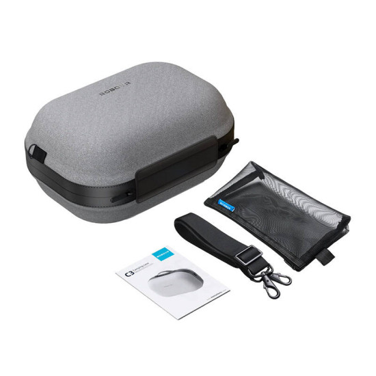 BOBOVR C3 Carrying Case for Quest 3 BOBOVR C3 hard carrying case for Meta Quest 3, closed view showing Dragon Dance exterior material in black