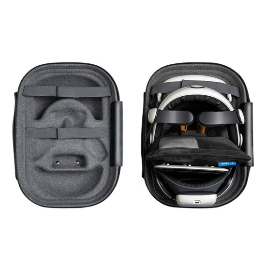 BOBOVR C3 Carrying Case for Quest 3 BOBOVR C3 hard carrying case for Meta Quest 3, closed view showing Dragon Dance exterior material in black