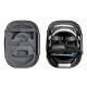 BOBOVR C3 Carrying Case for Quest 3 BOBOVR C3 hard carrying case for Meta Quest 3, closed view showing Dragon Dance exterior material in black