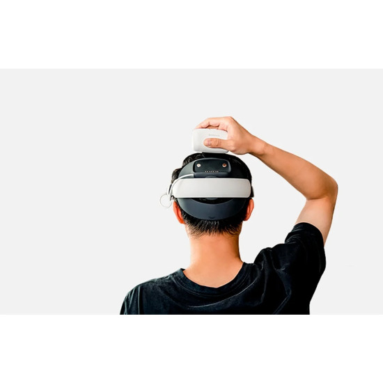 BOBOVR E3 Pro battery relief strap for Meta Quest 3 and 3S, showing rear cushion, adjustable fit mechanism, and B100 battery pack