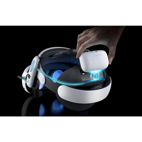 BOBOVR S3 PRO ergonomic battery relief head strap for Meta Quest 3 and Quest 3S with Honeycomb Pad and rear battery module