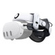 BOBOVR S3 PRO ergonomic battery relief head strap for Meta Quest 3 and Quest 3S with Honeycomb Pad and rear battery module