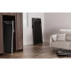 DeerRun Q2 Urban black electric treadmill with low-profile design and built-in wheels, shown from the side