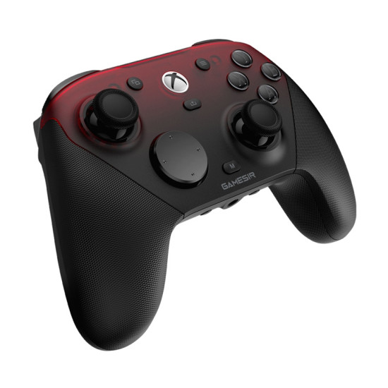 GameSir G7 Pro BK TRI-MODE kontroler v črno-rdeči barvi z zamenljivimi magnetnimi ploščami in ABXY gumbi z optičnimi mikro-stikali