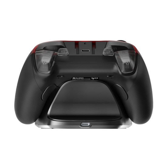 GameSir G7 Pro BK TRI-MODE kontroler v črno-rdeči barvi z zamenljivimi magnetnimi ploščami in ABXY gumbi z optičnimi mikro-stikali