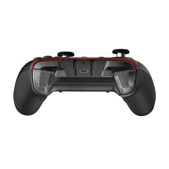 GameSir G7 Pro BK TRI-MODE kontroler v črno-rdeči barvi z zamenljivimi magnetnimi ploščami in ABXY gumbi z optičnimi mikro-stikali