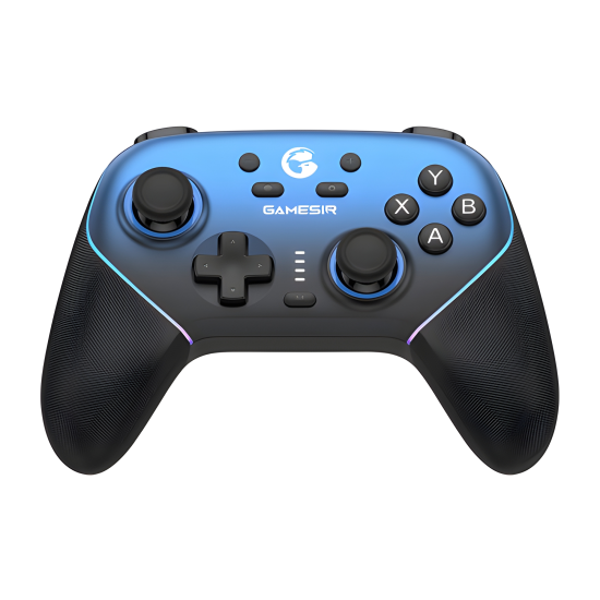 GameSir SuperNova T4n Pro brezžični gaming kontroler v modri barvi s Hall Effect analognimi palicami in ergonomskim dizajnom