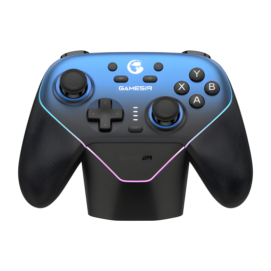 GameSir SuperNova T4n Pro brezžični gaming kontroler v modri barvi s Hall Effect analognimi palicami in ergonomskim dizajnom